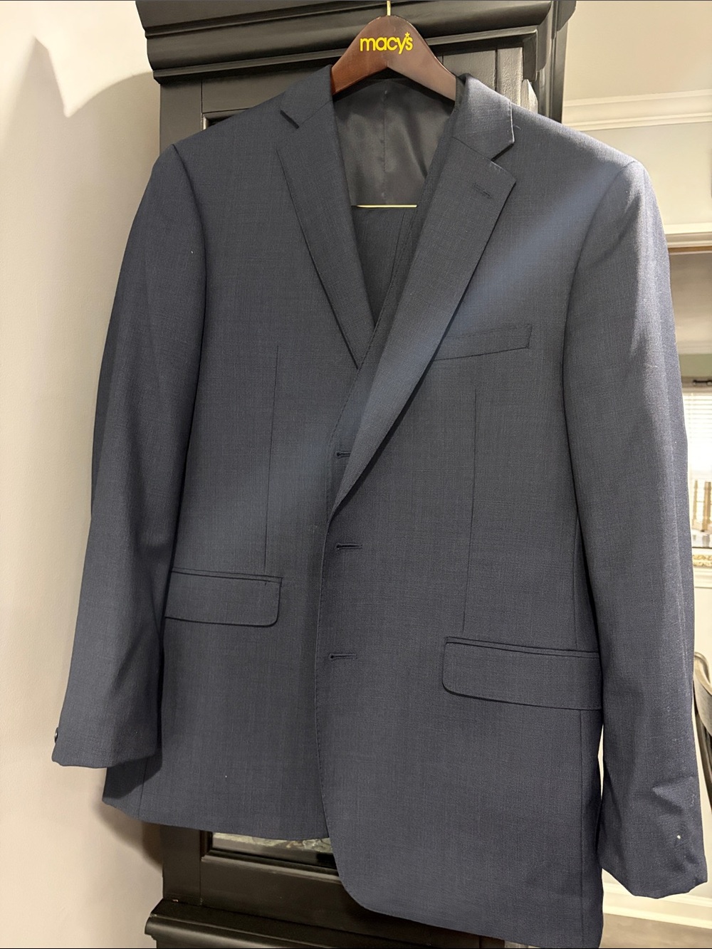 Calvin Klein Men's Dark Navy 3-piece Suit